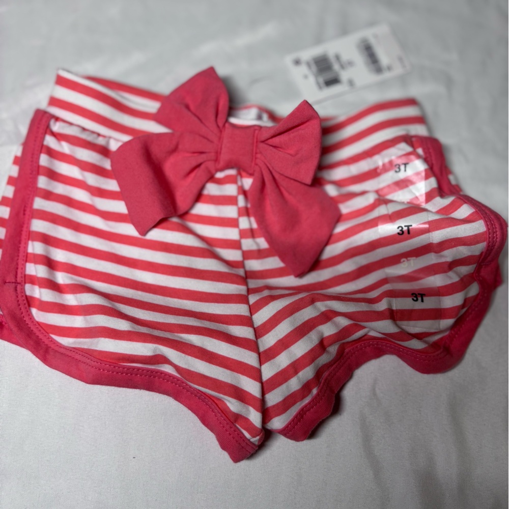 Pink Striped Bow Kids Accessory